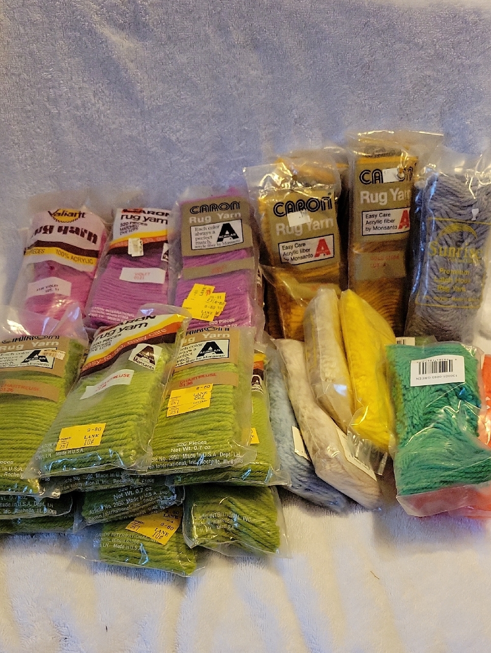 Vintage Precut Rug Yarn Lot